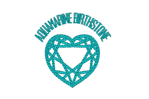 Aquamarine Birthstone Faceted Heart Review