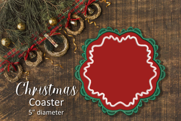 Christmas Coaster Embroidery Design Review
