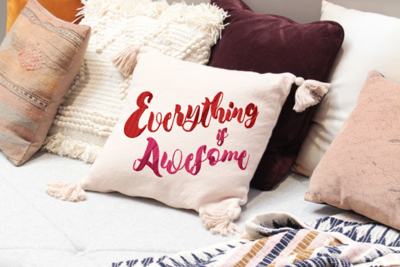 Everything is Awesome Lettering Review for Embroidery Projects