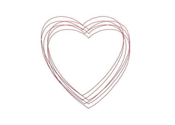 Heart Scribble Stitch Review for Embroidery Projects