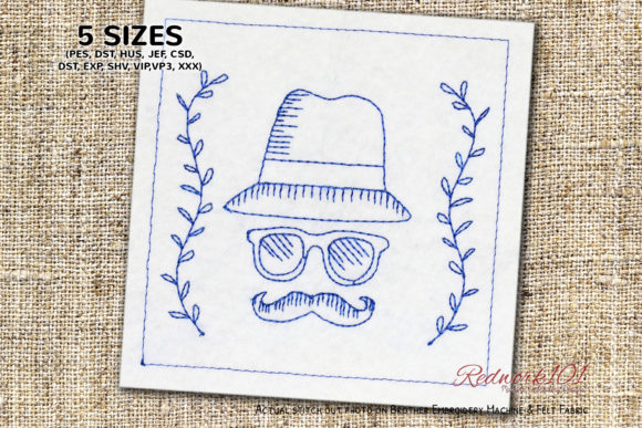 Mustache Fathers Day Embroidery Review