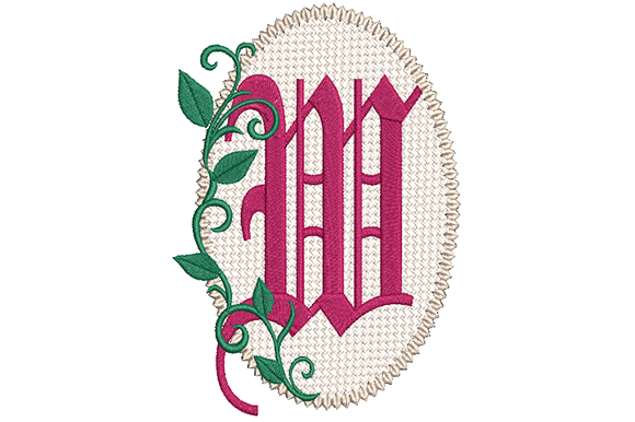 Olde English Monogram Letter W Review for Craft Fair Use