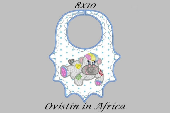 Playful Baby Hippo Bib Review for Apparel Design