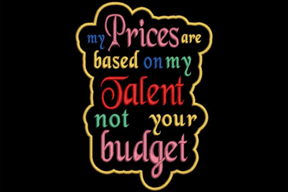 Pricing, Funny but True Quote Embroidery Review