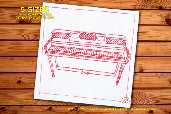 Styles-Spinet-Pianos Lineart Embroidery Review