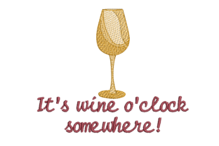 Wine O Clock Embroidery Review